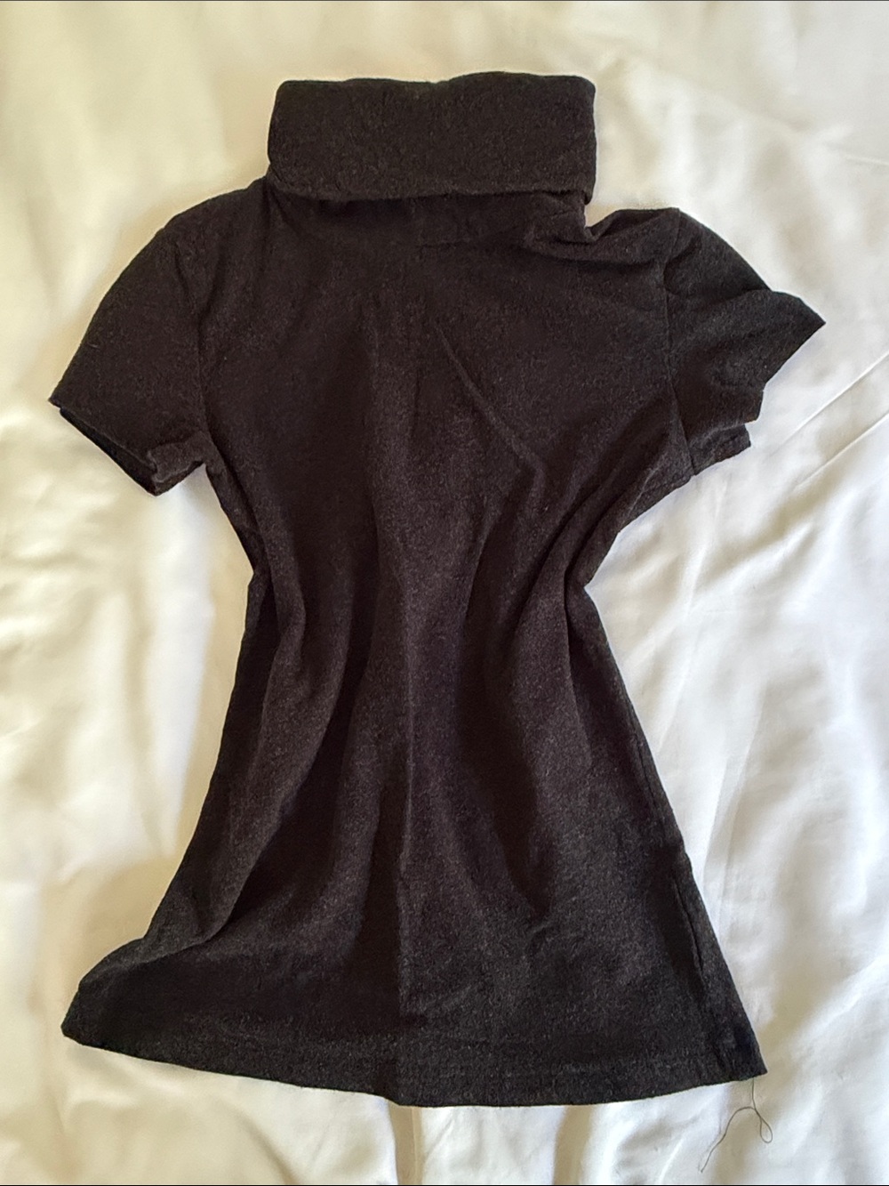 Classic 90s Theory Black Short-Sleeve Turtle Neck Top